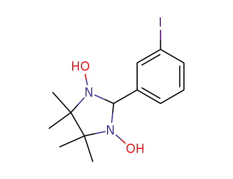 Molecular Structure of 868528-73-8 (1,3-dihydroxy-2-(3-iodophenyl)-4,4,5,5-tetramethylimidazolidine)
