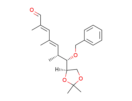 (2E,4E)-(6R,7S)-7-Benzyloxy-7-((R)-2,2-dimethyl-[1,3]dioxolan-4-yl)-2,4,6-trimethyl-hepta-2,4-dienal