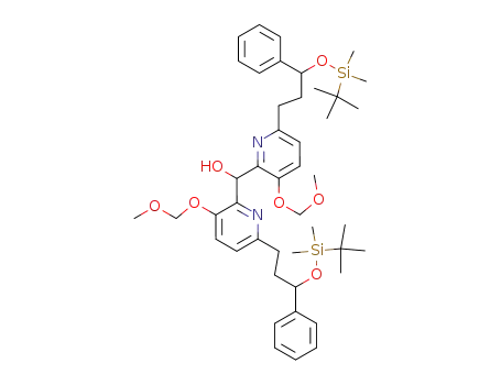 bis-[6-[3-(tert-butyldimethylsilanyloxy)-3-phenylpropyl]-3-methoxymethoxypyridine-2-yl]-methanol