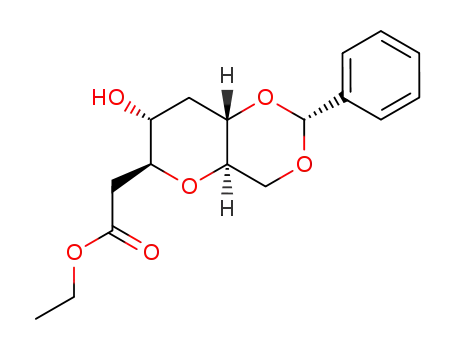 ((2R,4aR,6S,7R,8aS)-7-Hydroxy-2-phenyl-hexahydro-pyrano[3,2-d][1,3]dioxin-6-yl)-acetic acid ethyl ester