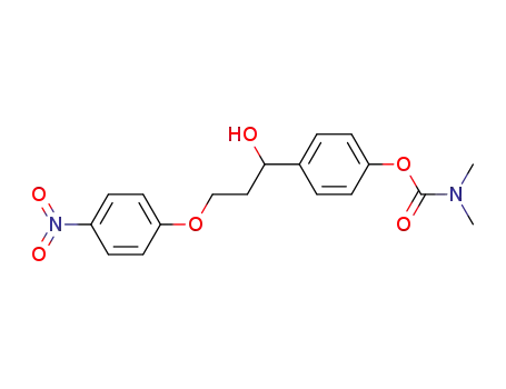 dimethyl-carbamic acid 4-[1-hydroxy-3-(4-nitro-phenoxy)-propyl]-phenyl ester