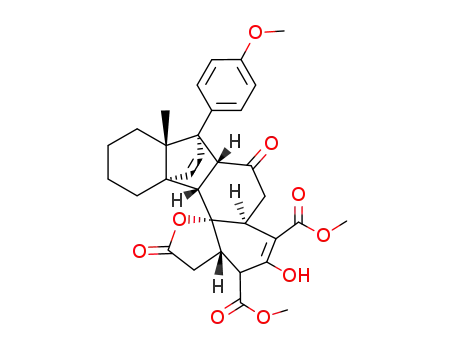 C<sub>33</sub>H<sub>36</sub>O<sub>9</sub>