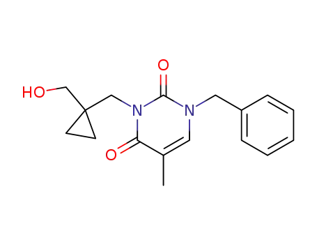 1-(1-benzyl-5-methyl-2,4-dioxo-(1H,3H)-pyrimidin-3-ylmethyl)cycloprop-1-ylmethanol