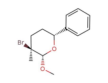 (2S,3S,6R)-3-Bromo-2-methoxy-3-methyl-6-phenyl-tetrahydro-pyran