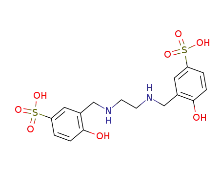 Molecular Structure of 788094-30-4 (N,N′-bis(2-hydroxy-5-sulfonatobenzyl)-1,4-diaminoethane)