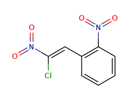 Molecular Structure of 127143-23-1 (Benzene, 1-(2-chloro-2-nitroethenyl)-2-nitro-, (Z)-)
