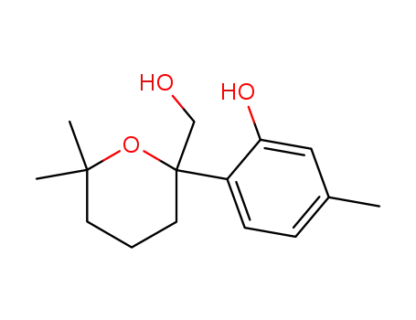 Molecular Structure of 630110-57-5 (2H-Pyran-2-methanol,
tetrahydro-2-(2-hydroxy-4-methylphenyl)-6,6-dimethyl-)