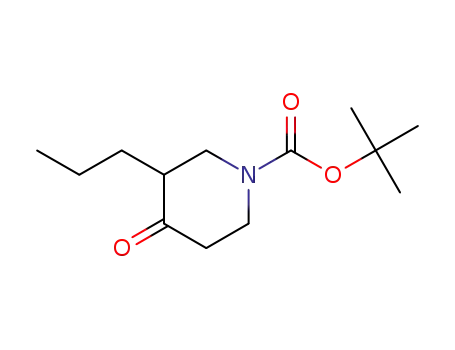 Molecular Structure of 277298-22-3 (1-BOC-3-PROPYL-PIPERIDIN-4-ONE)