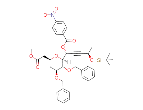 (1R,4R)-1-[2,3-di-O-benzyl-4,6-dideoxy-6-(methoxycarbonyl)-D-gluco-β-C-pyranosyl]-4-O-tert-butyldimethylsilyl-1-O-(4-nitrobenzoyl)pent-2-yne-1,4-diol