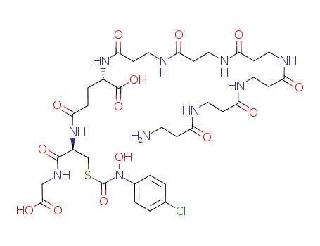 Molecular Structure of 642097-56-1 (C<sub>35</sub>H<sub>51</sub>ClN<sub>10</sub>O<sub>14</sub>S)