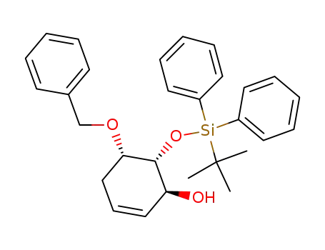 2-Cyclohexen-1-ol,
6-[[(1,1-dimethylethyl)diphenylsilyl]oxy]-5-(phenylmethoxy)-, (1S,5S,6R)-