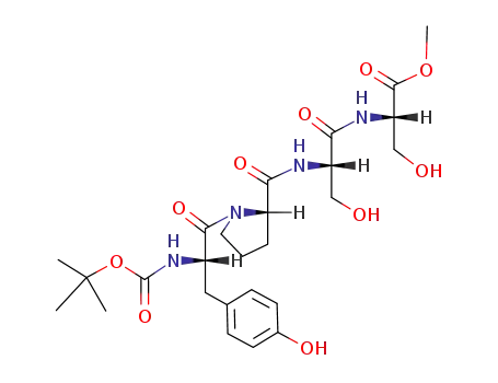 Molecular Structure of 852333-10-9 (Boc-Tyr-Pro-Ser-Ser-OMe)