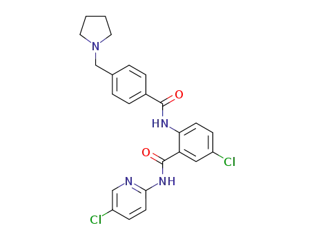 5-Chloro-N-(5-chloro-pyridin-2-yl)-2-(4-pyrrolidin-1-ylmethyl-benzoylamino)-benzamide