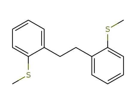 Molecular Structure of 74103-35-8 (Benzene, 1,1'-(1,2-ethanediyl)bis[2-(methylthio)-)