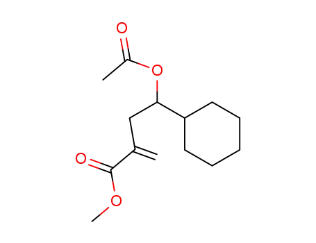 4-acetoxy-4-cyclohexyl-2-methylenebutyric acid methyl ester