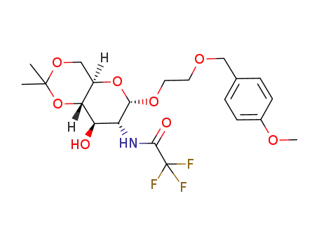 2-(4-methoxybenzyloxy)ethyl 2-deoxy-4,6-O-isopropylidene-2-trifluoroacetamido-α-D-glycopyranoside