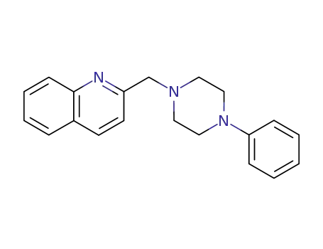 Molecular Structure of 39819-27-7 (2-((4-Phenylpiperazine-1-yl)methyl)quinoline)