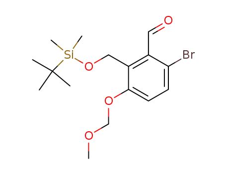 6-bromo-3-methoxymethoxy-2-tert-butyldimethylsiloxymethylbenzaldehyde