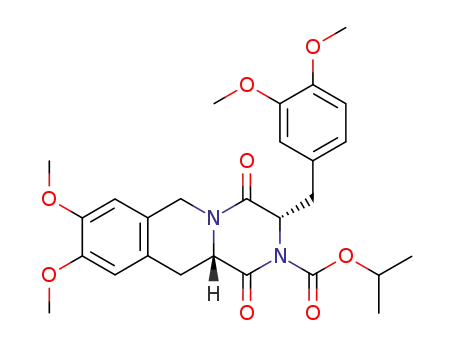 (3S,11aS)-3-(3,4-Dimethoxy-benzyl)-8,9-dimethoxy-1,4-dioxo-1,3,4,6,11,11a-hexahydro-pyrazino[1,2-b]isoquinoline-2-carboxylic acid isopropyl ester