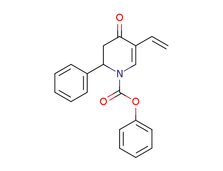 Molecular Structure of 173606-63-8 (1(2H)-Pyridinecarboxylic acid, 5-ethenyl-3,4-dihydro-4-oxo-2-phenyl-,
phenyl ester)