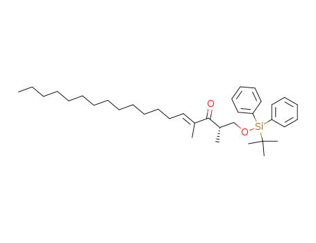 (E)-(S)-1-(tert-Butyl-diphenyl-silanyloxy)-2,4-dimethyl-octadec-4-en-3-one
