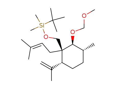 Silane,
(1,1-dimethylethyl)[[(1S,2S,3R,6R)-2-(methoxymethoxy)-3-methyl-1-(3-
methyl-2-butenyl)-6-(1-methylethenyl)cyclohexyl]methoxy]dimethyl-