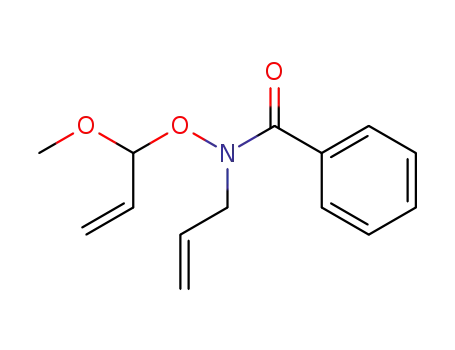 Molecular Structure of 639512-99-5 (<i>N</i>-allyl-<i>N</i>-(1-methoxy-allyloxy)-benzamide)