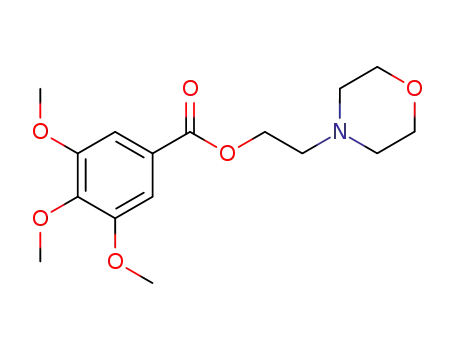 Molecular Structure of 93149-39-4 (3,4,5-trimethoxy-benzoic acid 2-morpholin-4-yl-ethyl ester)