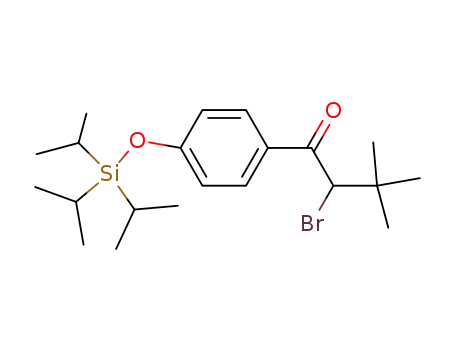 2-bromo-3,3-dimethyl-1-(4-triisopropylsilanyloxy-phenyl)-butan-1-one
