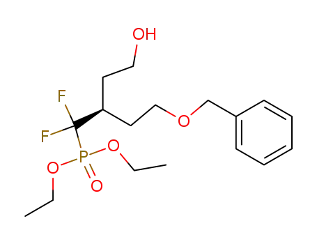 Phosphonic acid,
[(2S)-1,1-difluoro-2-(2-hydroxyethyl)-4-(phenylmethoxy)butyl]-, diethyl
ester