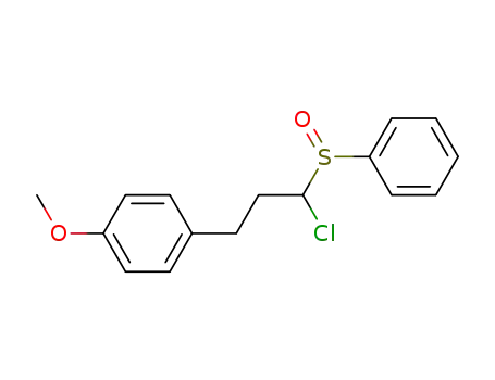 Benzene, 1-[3-chloro-3-(phenylsulfinyl)propyl]-4-methoxy-