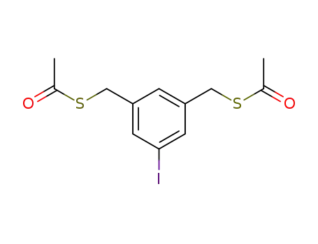 Molecular Structure of 247234-98-6 (Ethanethioic acid, S,S'-[(5-iodo-1,3-phenylene)bis(methylene)] ester)