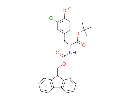 D-Tyrosine, 3-chloro-N-[(9H-fluoren-9-ylmethoxy)carbonyl]-O-methyl-,
1,1-dimethylethyl ester