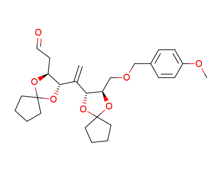 ((2S,3S)-3-{1-[(2R,3R)-3-(4-Methoxy-benzyloxymethyl)-1,4-dioxa-spiro[4.4]non-2-yl]-vinyl}-1,4-dioxa-spiro[4.4]non-2-yl)-acetaldehyde