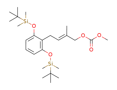 (E)-4-(2,6-bis(tert-butyldimethylsilyloxy)phenyl)-2-methylbut-2-enyl methyl carbonate