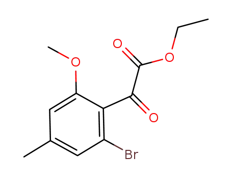 ethyl (2-bromo-6-methoxy-4-methylphenyl)-2-oxoacetate
