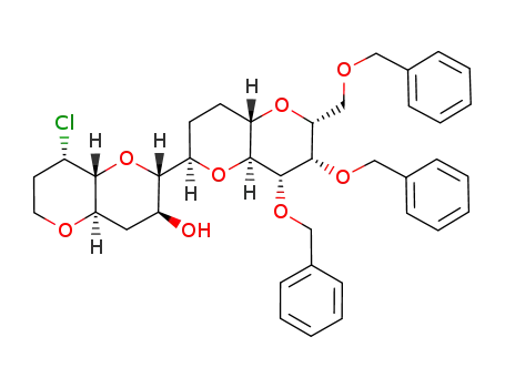 (2S,3S,4aR,8S,8aR,2'R,4'aS,6'R,7'S,8'S,8'aS)-7',8'-Bis-benzyloxy-6'-benzyloxymethyl-8-chloro-hexadecahydro-[2,2']bi[pyrano[3,2-b]pyranyl]-3-ol