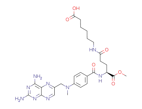 Molecular Structure of 913625-16-8 (6-((S)-4-{4-[(2,4-Diamino-pteridin-6-ylmethyl)-methyl-amino]-benzoylamino}-4-methoxycarbonyl-butyrylamino)-hexanoic acid)
