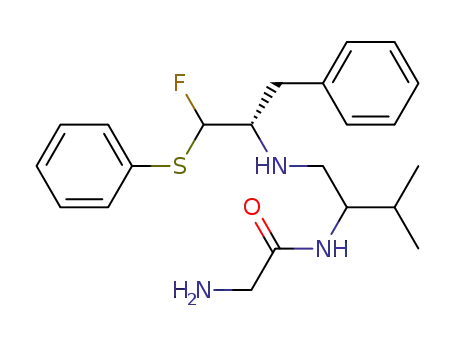 2-amino-1-{1-[(1-benzyl-2-fluoro-2-phenylsulfanyl-ethyl-amino)-methyl]-2-methyl-propylamino}-ethanol