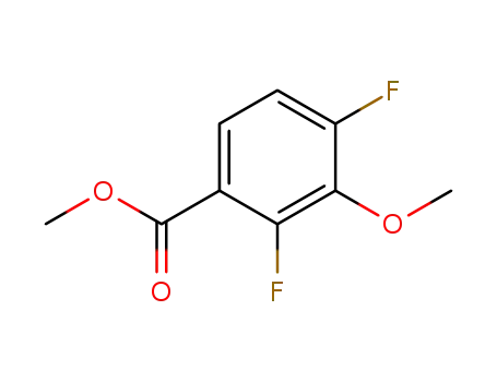 Molecular Structure of 194804-79-0 (Benzoic acid, 2,4-difluoro-3-methoxy-, methyl ester)