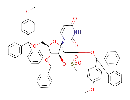 Methanesulfonic acid (2R,3S,4R,5R)-4-benzyloxy-2-(2,4-dioxo-3,4-dihydro-2H-pyrimidin-1-yl)-2,5-bis-[(4-methoxy-phenyl)-diphenyl-methoxymethyl]-tetrahydro-furan-3-yl ester