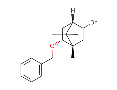 Molecular Structure of 929094-31-5 (Bicyclo[2.2.1]hept-2-ene, 3-bromo-1,7,7-trimethyl-6-(phenylmethoxy)-,
(1S,4S,6R)-)