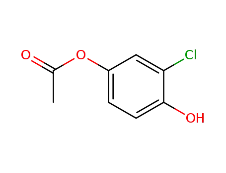 Molecular Structure of 62489-80-9 (3-chloro-4-hydroxyphenyl acetate)