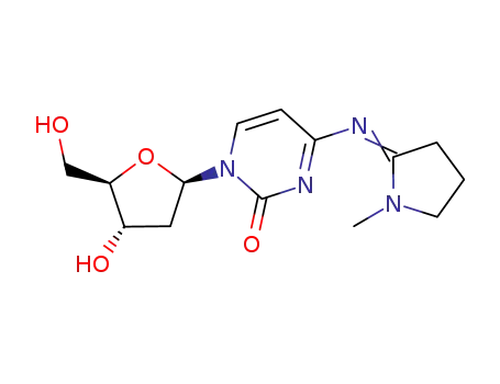 Molecular Structure of 98533-08-5 (4-N-(N-methylpyrrolidin-2-ylidene)-2’-deoxycytidine)
