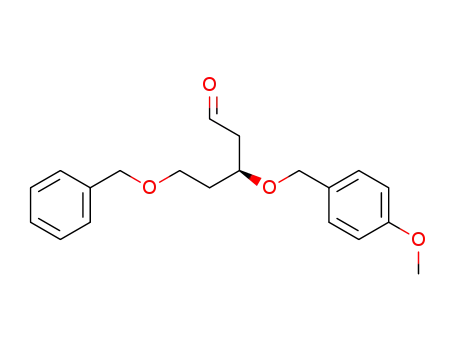 Molecular Structure of 215160-79-5 (Pentanal, 3-[(4-methoxyphenyl)methoxy]-5-(phenylmethoxy)-, (3S)-)