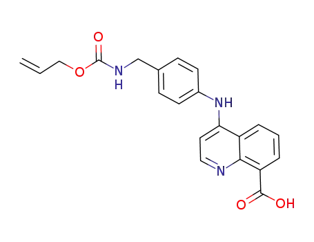 8-Quinolinecarboxylic acid,
4-[[4-[[(1-oxo-3-butenyl)amino]methyl]phenyl]amino]-