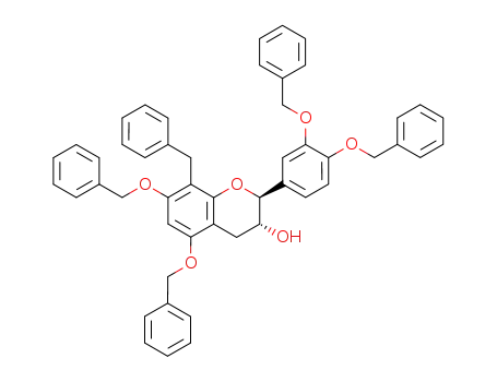 2H-1-Benzopyran-3-ol,
2-[3,4-bis(phenylmethoxy)phenyl]-3,4-dihydro-5,7-bis(phenylmethoxy)-8
-(phenylmethyl)-, (2S,3R)-
