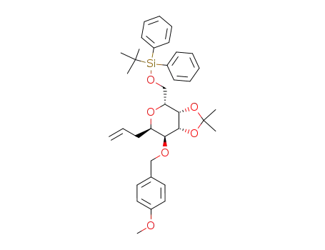 [(3aS,4R,6R,7S,7aR)-6-Allyl-7-(4-methoxy-benzyloxy)-2,2-dimethyl-tetrahydro-[1,3]dioxolo[4,5-c]pyran-4-ylmethoxy]-tert-butyl-diphenyl-silane