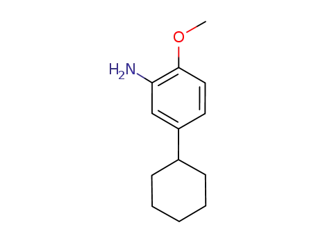 Molecular Structure of 206559-52-6 (5-CYCLOHEXYL-O-ANISIDINE)