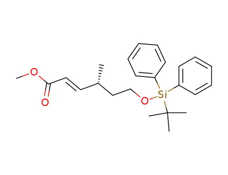 (E)-(R)-6-(tert-Butyl-diphenyl-silanyloxy)-4-methyl-hex-2-enoic acid methyl ester